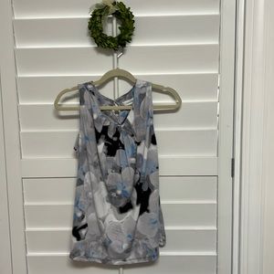 Calvin Klein XL gray, blue, black blouse